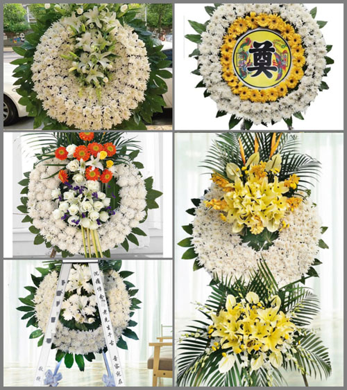 浙江省宁波海曙区章水镇花圈速递